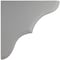 Ekena Millwork 1 3/4"W x 5 1/2"D x 5 1/2"H Stratford Wood Vintage Decor Bracket, Pebble Grey BKTWD02X06X06STPG - alternate 3